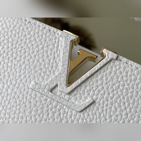LV Артикул： M48865 Белая мини-сумочка Деликатный блеск кожи подч