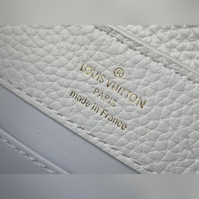 LV Артикул： M48865 Белая мини-сумочка Деликатный блеск кожи подч