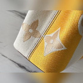LV Артикул： M57651 Сумка с вышитыми золотыми застежками оранжево