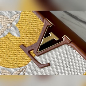 LV Артикул： M57651 Сумка с вышитыми золотыми застежками оранжево