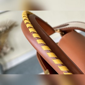LV Артикул： M57651 Сумка с вышитыми золотыми застежками оранжево