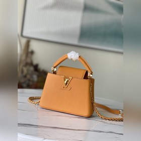 LV Модель： M59709 Оранжевая мини-сумка Изготовлена из яркой кожи