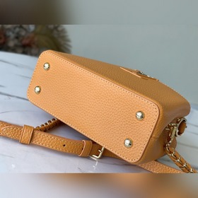 LV Модель： M59709 Оранжевая мини-сумка Изготовлена из яркой кожи