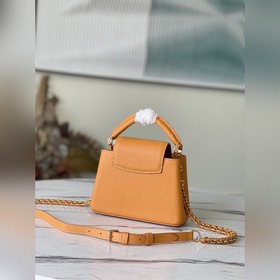 LV Модель： M59709 Оранжевая мини-сумка Изготовлена из яркой кожи