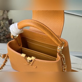 LV Модель： M59709 Оранжевая мини-сумка Изготовлена из яркой кожи