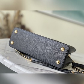LV Модель： M59709 Черный BB Сумка Кожа подчеркивает современный