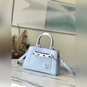 LV Модель： M59950 Синяя сумка BB Изготовлена из зернистой кожи E