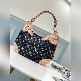 LV Артикул： M40196 Черный Сумка с завязками Изготовлена из ткани