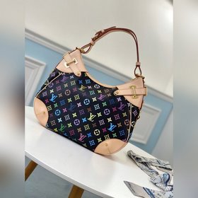LV Артикул： M40196 Черный Сумка с завязками Изготовлена из ткани