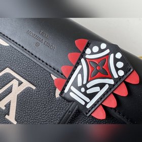 LV Артикул： M44829 Черная сумка с шелкографией Кожа NEO ALMA Em