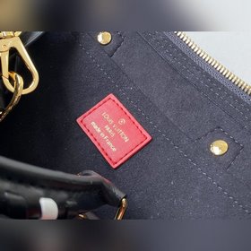 LV Артикул： M44829 Черная сумка с шелкографией Кожа NEO ALMA Em