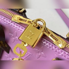 LV Модель： M90583  Сумка Alma BB Блестящая кожа Monogram Vernis