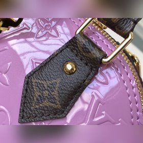 LV Модель： M90583  Сумка Alma BB Блестящая кожа Monogram Vernis