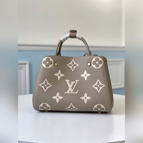 LV Модель M41048 MONTAIGNE средняя сумка с большим тиснением Иде