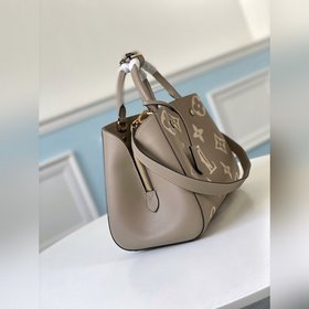 LV Модель M41048 MONTAIGNE средняя сумка с большим тиснением Иде