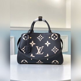 LV Модель M41048 MONTAIGNE средняя сумка с большим тиснением Иде