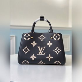 LV Модель M41048 MONTAIGNE средняя сумка с большим тиснением Иде