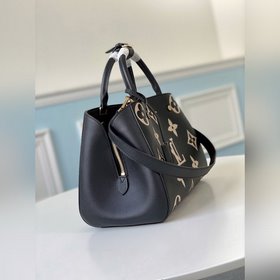LV Модель M41048 MONTAIGNE средняя сумка с большим тиснением Иде