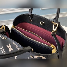 LV Модель M41048 MONTAIGNE средняя сумка с большим тиснением Иде