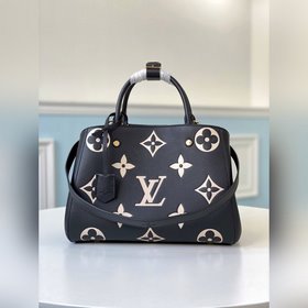 LV Модель M41048 MONTAIGNE средняя сумка с большим тиснением Иде