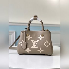 LV Модель M41053 MONTAIGNE с большим тиснением, серый, маленькая