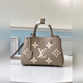 LV Модель M41053 MONTAIGNE с большим тиснением, серый, маленькая