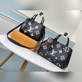 LV Модель M41053 MONTAIGNE с большим тиснением, черный, маленька