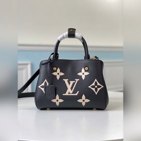 LV Модель M41053 MONTAIGNE с большим тиснением, черный, маленька