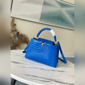 LV Модель： N93419/M48865 Сумка с узором «синий крокодил» Эта драг