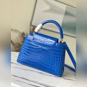 LV Модель： N93419/M48865 Сумка с узором «синий крокодил» Эта драг
