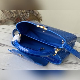 LV Модель： N93419/M48865 Сумка с узором «синий крокодил» Эта драг