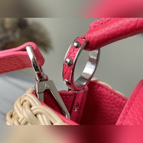 LV Ограниченная серия： M48865 Розово-красная сумка Свежий и фра