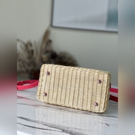 LV Ограниченная серия： M48865 Розово-красная сумка Свежий и фра