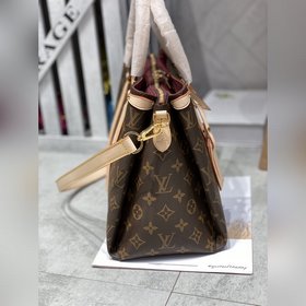 LV Модель M42248 Белая сумка с маленьким ручкой Монограмма из пар