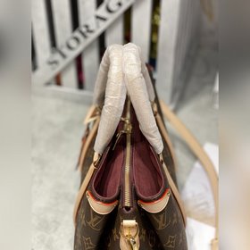 LV Модель M42248 Белая сумка с маленьким ручкой Монограмма из пар
