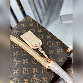 LV Модель M42248 Белая сумка с маленьким ручкой Монограмма из пар