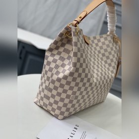 LV Модель： M42233 Большая сумка для покупок с белой сеткой Оригин