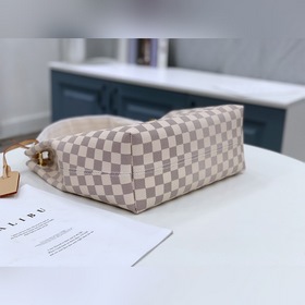 LV Модель： M42249 Белая сумка с мелкой сеткой Монограмма на холст