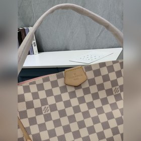 LV Модель： M42249 Белая сумка с мелкой сеткой Монограмма на холст