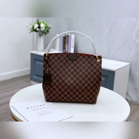 LV Модель： N44044 Кофейная сумка небольшого размера Монограмма на
