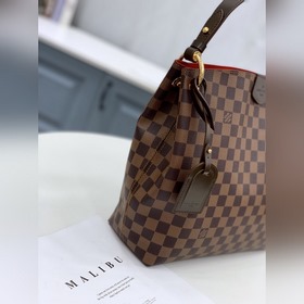 LV Модель： N44044 Кофейная сумка небольшого размера Монограмма на