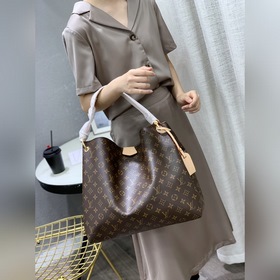 LV Модель： M43704 Большая сумка для покупок с цветочным узором Ор