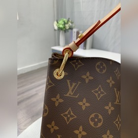 LV Модель： M43704 Большая сумка для покупок с цветочным узором Ор