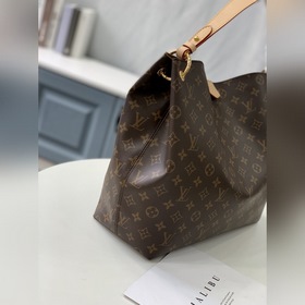 LV Модель： M43704 Большая сумка для покупок с цветочным узором Ор