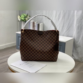 Новая модель LV, артикул： N44045, коричневая с красным, большая с
