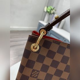 Новая модель LV, артикул： N44045, коричневая с красным, большая с