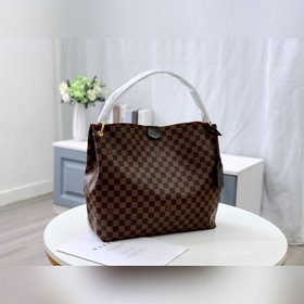 Новая модель LV, артикул： N44045, коричневая с красным, большая с