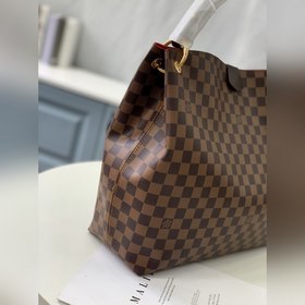 Новая модель LV, артикул： N44045, коричневая с красным, большая с