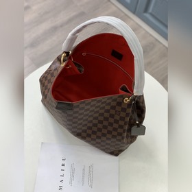 Новая модель LV, артикул： N44045, коричневая с красным, большая с
