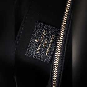 LV Модель M46008 Черный Первый слой кожи BB Сумка Большая сумка 